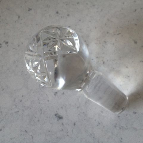 Cut Glass Decanter Stopper