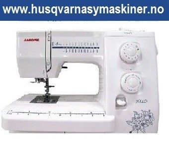 Nye symaskiner: Janome HILD 525S symaskin. Gratis frakt.