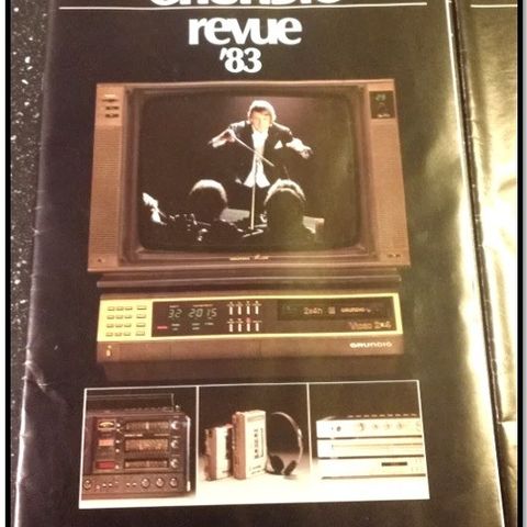 Grundig Revue 83 - produkt/reklame blad fra 1983