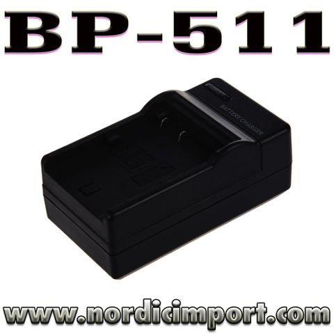 Lader til Canon BP-508, BP-511, BP-511A, BP-512, BP-514, BP-522, BP-535