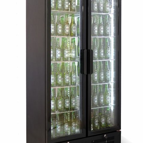 Bar kjøleskap med dobbel glassdør. 458 liter