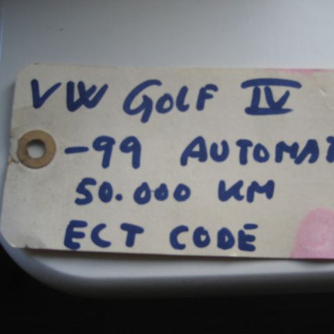 Volkswagen Golf 1999 model Automat girkasse , girkassekode ECT .