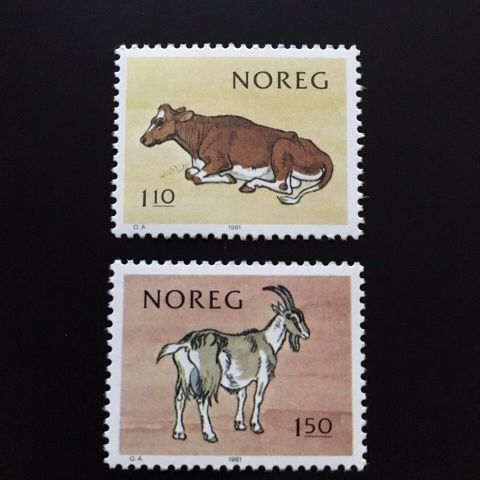 Norske frimerker 1981