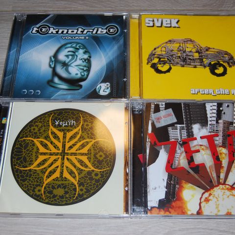 CD'er selges. (Psy Trance, Dark Ambient, Drum and Bass, Gabber...)