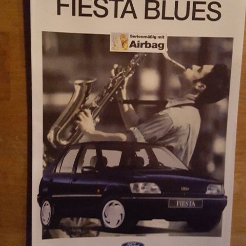 Brosjyre Ford Fiesta Blues 1994