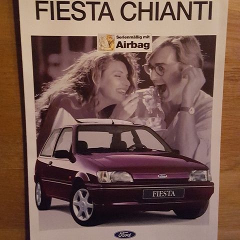 Brosjyre Ford Fiesta Chianti 1994