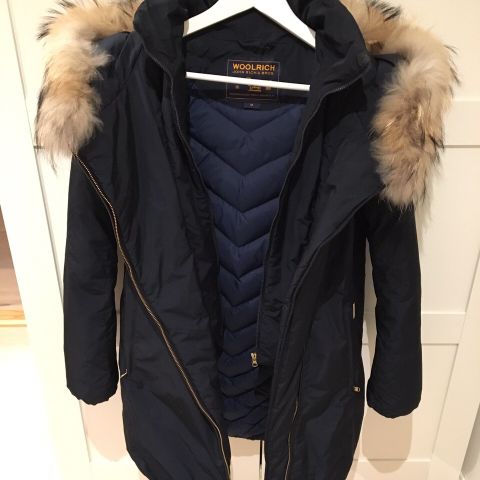 Ny pris!! Woolrich Arctic Parka Navy - luxury line med pelskrage