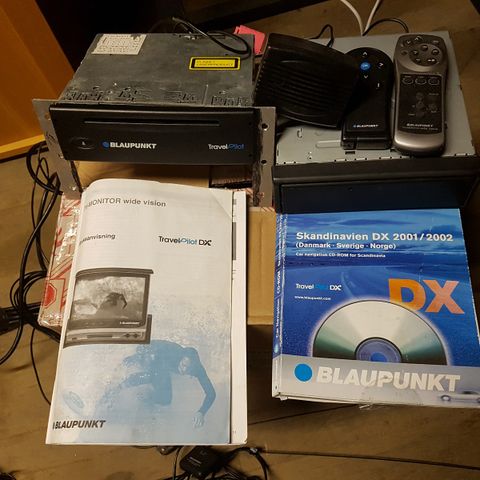 Blaupunkt TravelPilot DX. Navi, Skjerm, fjernkontroll. Kart + Old School