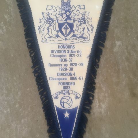 Stockport County vintage vimpel