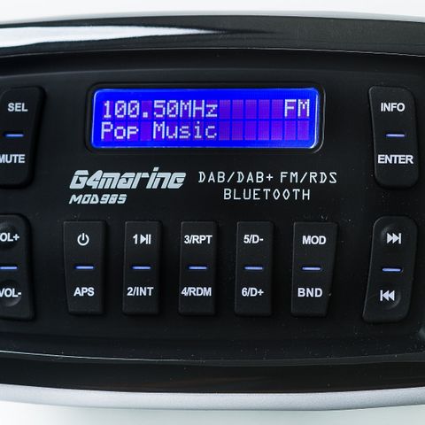 G4-RM905D DAB+ radio for båt, med Bluetooth, USB og AUX.