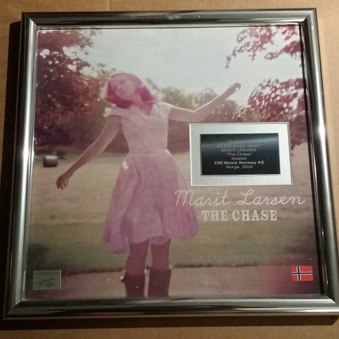 Marit Larsen - The Chase - Platina Award - M2M -  Sjelden