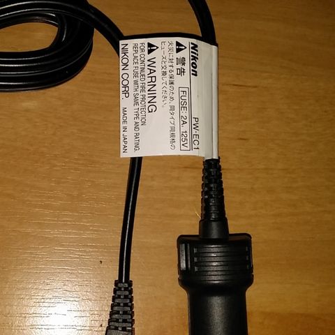 Nikon PW-EC1 Car Adapter will plug-in to a cigarette lighter type connection, to