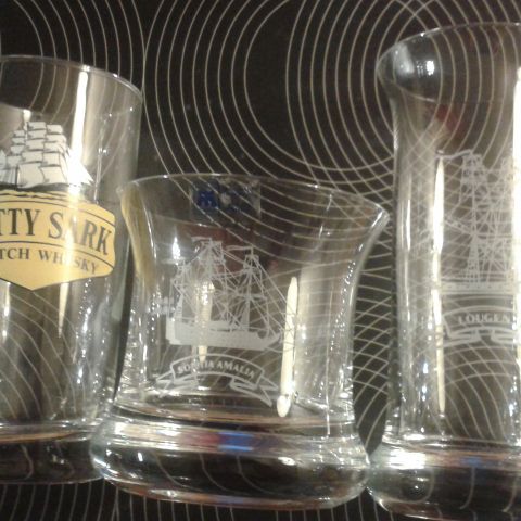 Maritim motiv. Ulike Longdrink og Whiskyglass osv.