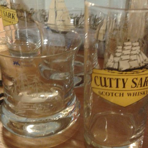 Maritim motiv. Ulike Longdrink og Whiskyglass osv.