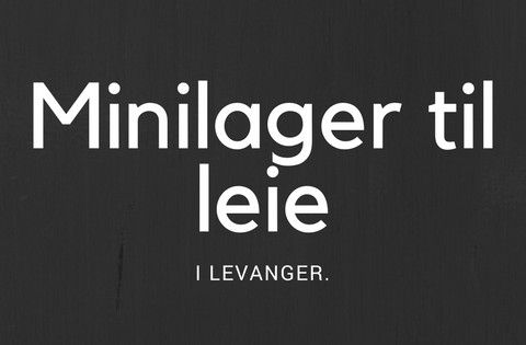 Minilager til leie i Levanger.