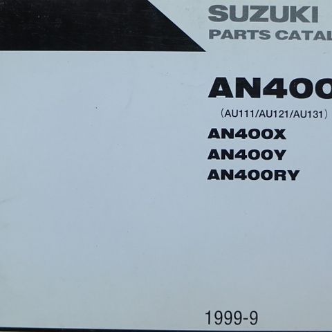 Suzuki AN400 2000 Original Delekatalog