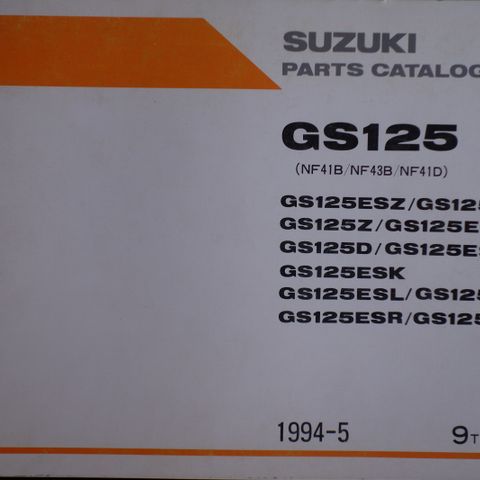 Suzuki GS125 Original Delekatalog