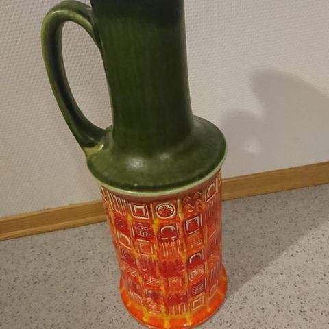 Stor retro vase fra West Germany nummeret