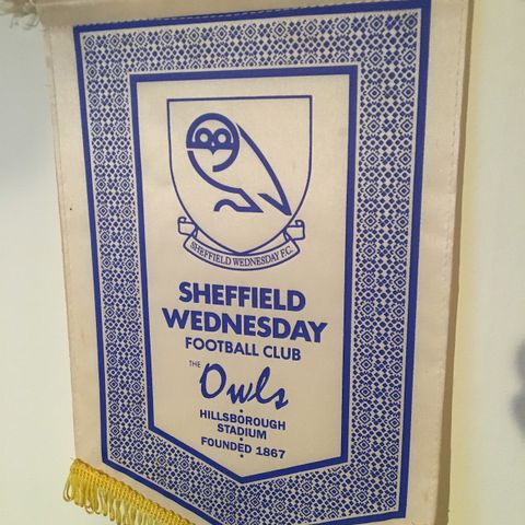 Sheffield Wednesday flott vintage vimpel