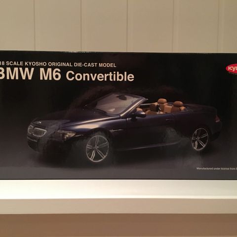 1:18 BMW M6 E64 Convertible Kyosho