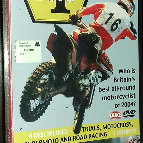 DVD.MOTO1.BRITAIN'S BEST ALL-ROUND MOTORCYCLIST 2004.Uåpnet.