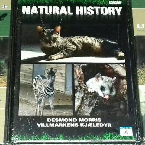 3 DVD.LIZARDS OG NATURAL HISTORY.Uåpnet.