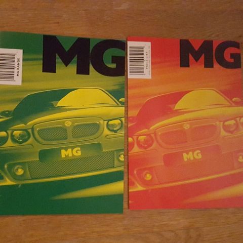 Brosjyre MG ZR, ZS, ZT, ZT-T OG F 2001