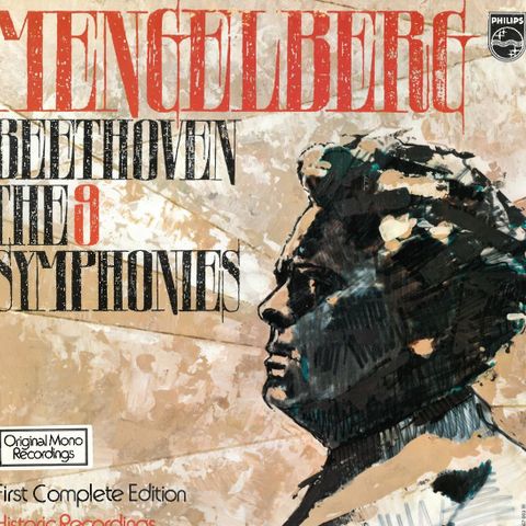 LP - Beethoven "The Nine Symphonies" - Boks Willem Mengelberg