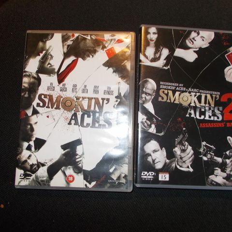 DVD Smoking Aces 1--2.   - Shes the Man.   Norske tekster