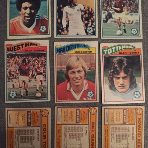 Topps 1978 Engelske fotballkort - Kjøp de du mangler! - Stort utvalg!
