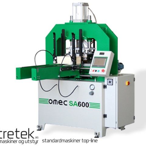 OMEC SA600 automatisk varme/brenn pregemaskin for treemballasje etc.