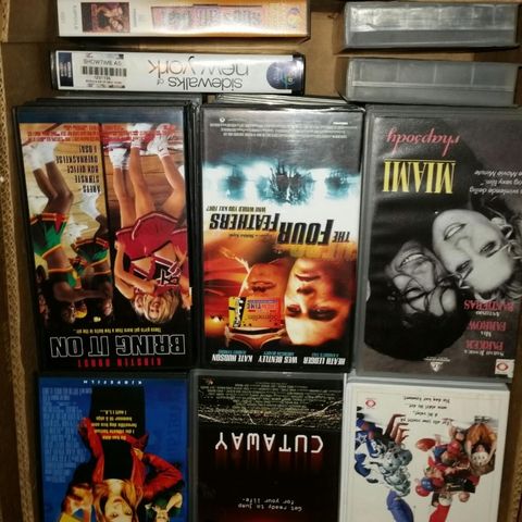 Veldig bra VHS Filmer 86 stk