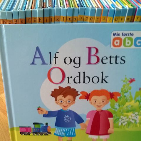 Barnebøker. Alfabetet. Alf og Bretts ordbok