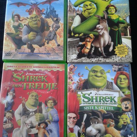 5 SHREK filmer inkludert Shreks første julespesial