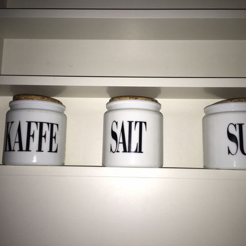 Kaffe - Salt - Sukker krukker