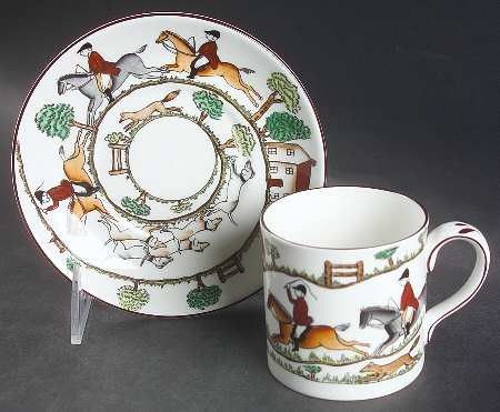 Wedgewood krus Hunting scenes