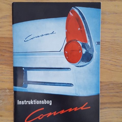 Instruksjonsbok Ford Concul Mk II 1962