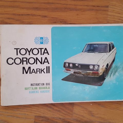 Instruksjonsbok Toyota Corona Mark II