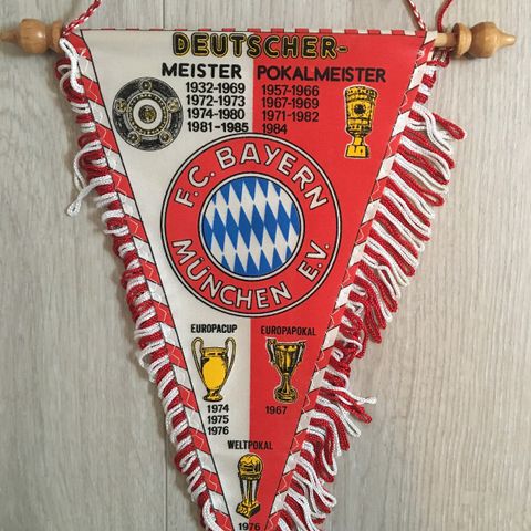 Nydelig vintage Bayern München vimpel