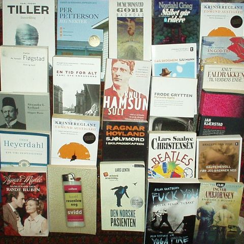 POCKET-bøker mange norske forfattere