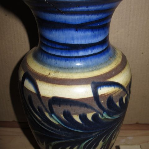 Stor vase/urne fra Rex Fayance Egersund