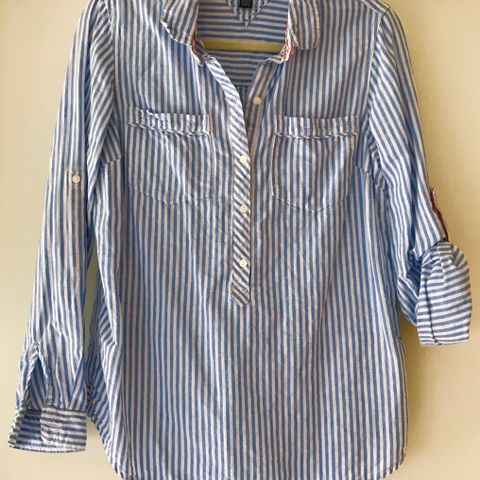 Tommy Hilfiger - genser - skjorte - t-shirt - bluse - blå - lin