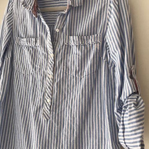 Tommy Hilfiger - genser - skjorte - t-shirt - bluse - blå - lin