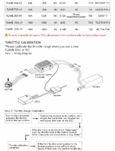 Flame 80A HV ESC for Store multirotorer/Droner.