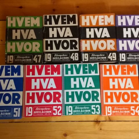 Hvem hva hvor 1947 - 1955