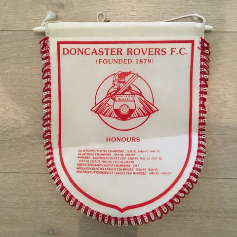 Vintage Doncaster Rovers vimpel