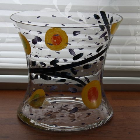 Vase i glass