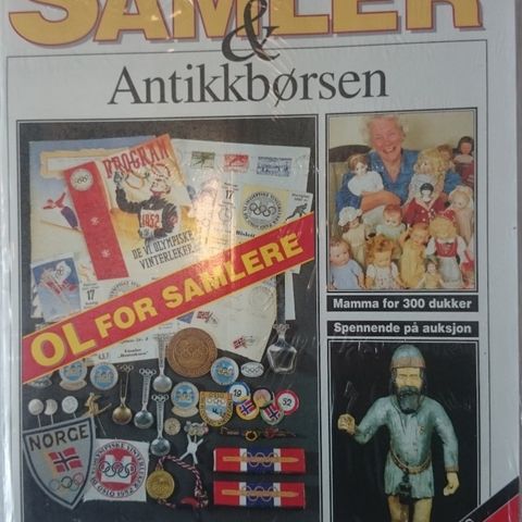 BokFrank: Samler & Antikkbørsen Nr. 1/94 - første nummer i original plast