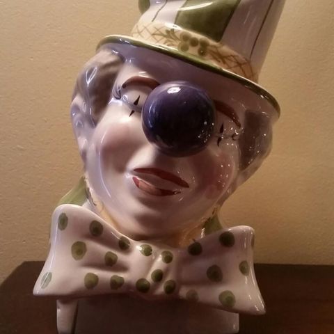 Spesiell sjelden KlovneVase "Clown head"