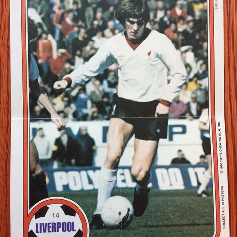 Topps 1980 engelske fotballkort Minipostere selges enkeltvis-Kjøp de du mangler